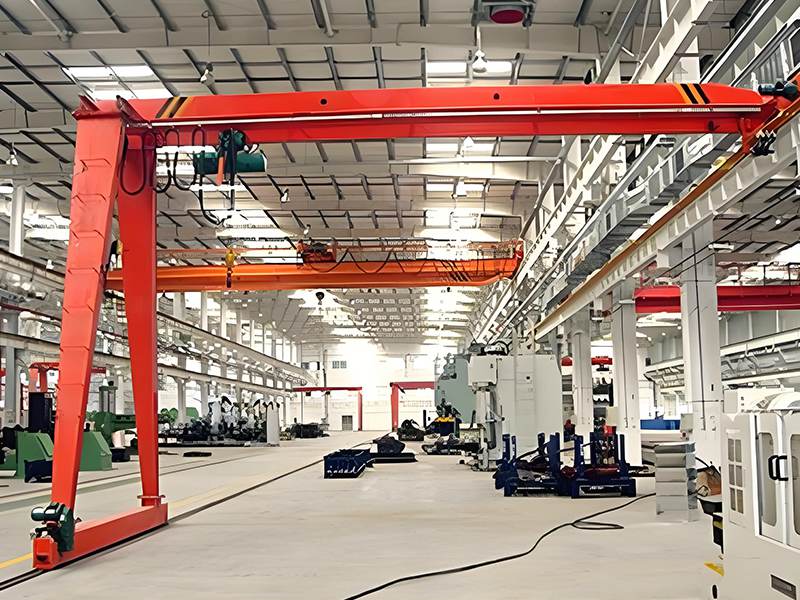 MB Type semi-gantry cranes with electric hoist