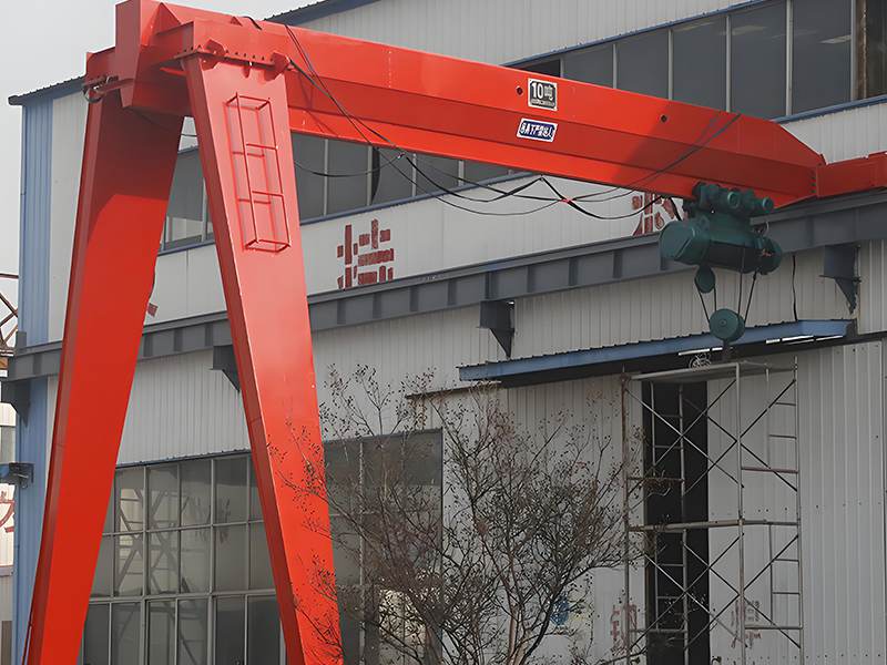 MB Type semi-gantry cranes with electric hoist